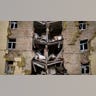 A destroyed building.