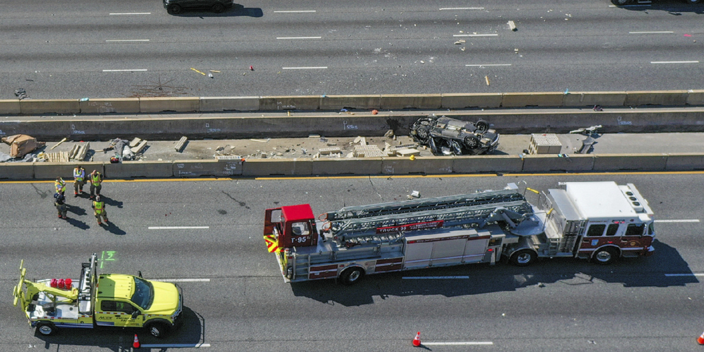 6 Maryland highway workers killed when Acura flips in Baltimore work zone - Vimarsana News