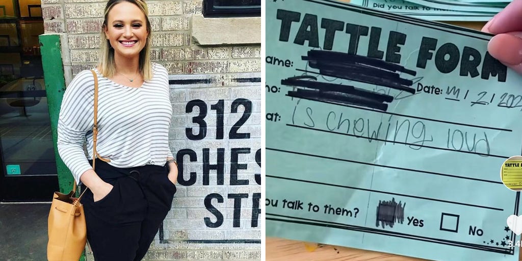 Teacher goes viral for sharing her 3rd graders' hilarious 'tattle form' responses: 'Making fart noises' - Vimarsana News
