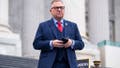 UNITED STATES - DECEMBER 6: Rep. Mike Bost, R-Ill., is seen on the House steps of the U.S. Capitol on Tuesday, December 6, 2022. - Fox News