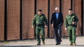 TOPSHOT - US President Joe Biden speaks with US Customs and Border Protection officers as he visits the US-Mexico border in El Paso, Texas, on January 8, 2023. (Photo by Jim WATSON / AFP) (Photo by JIM WATSON/AFP via Getty Images)