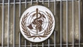 A logo is pictured at the World Health Organization (WHO) in Geneva, Switzerland, December 14, 2022.