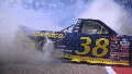 Here's why Zane Smith's NASCAR truck caught fire during his victory burnout