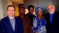 Rev. Johnnie Moore with Nigerian Christians who survived persecution