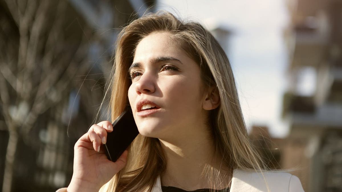 Woman on phone