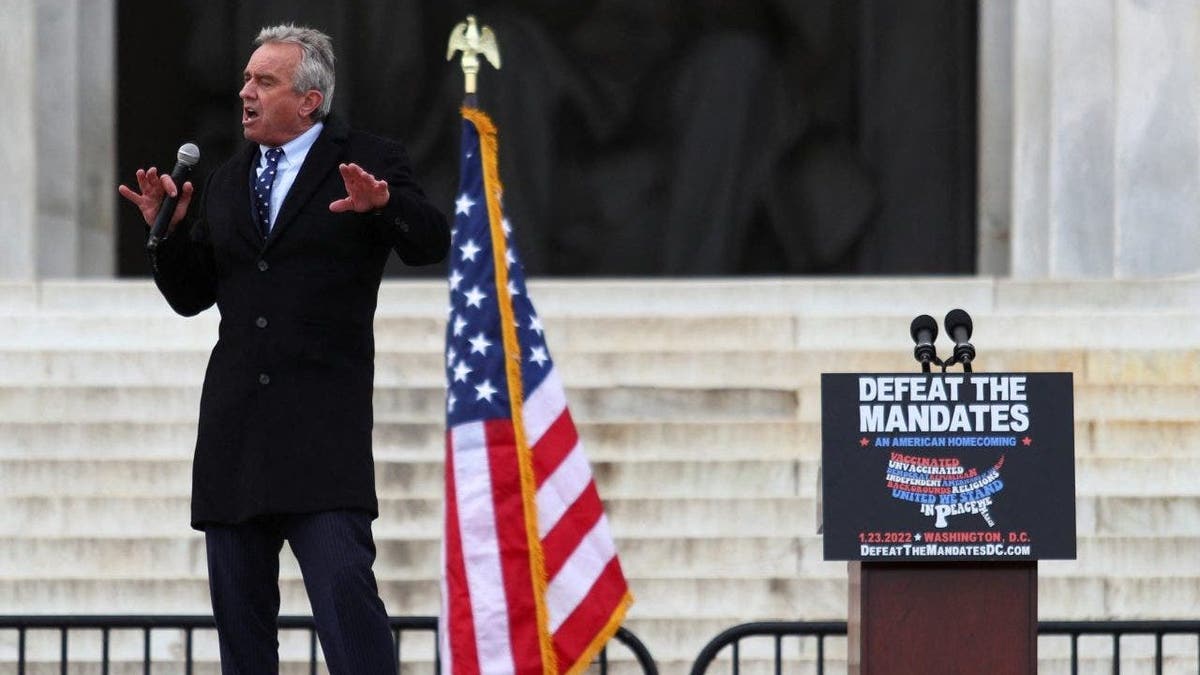 Robert F Kennedy Jr mandate protest