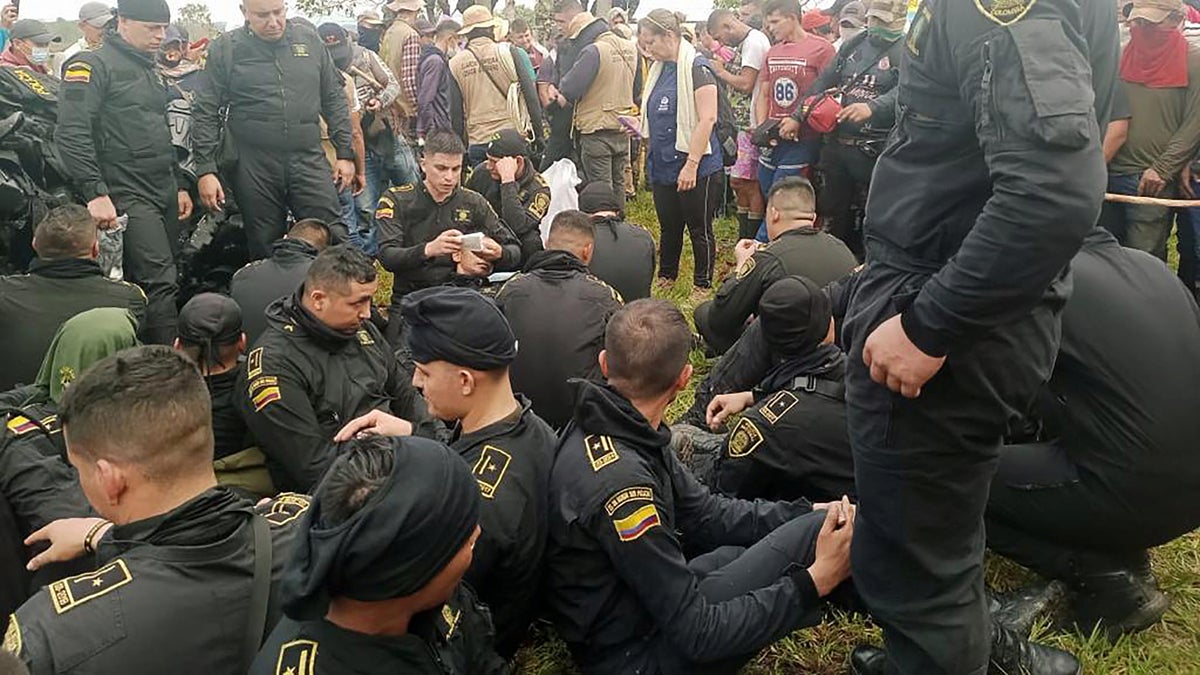 Police hostage oil protests