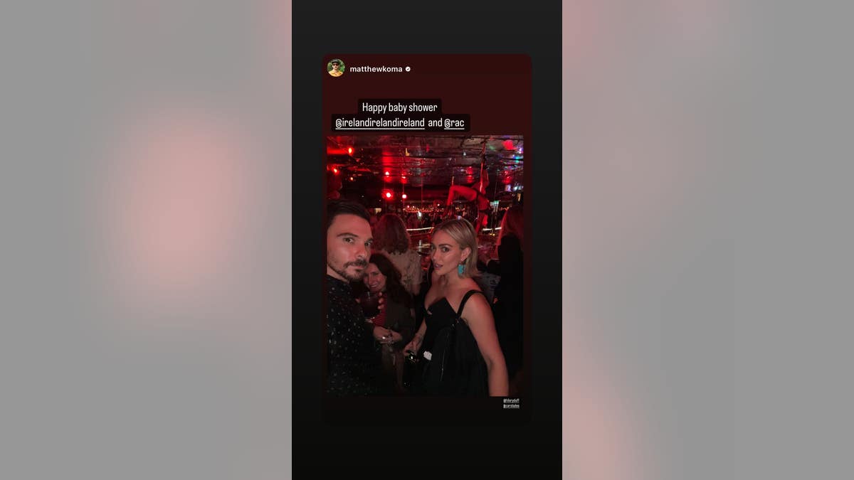 Hilary Duff and Matthew Koma at Ireland Baldwin's baby shower