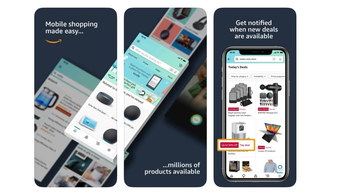 Amazon shopping phone app ad