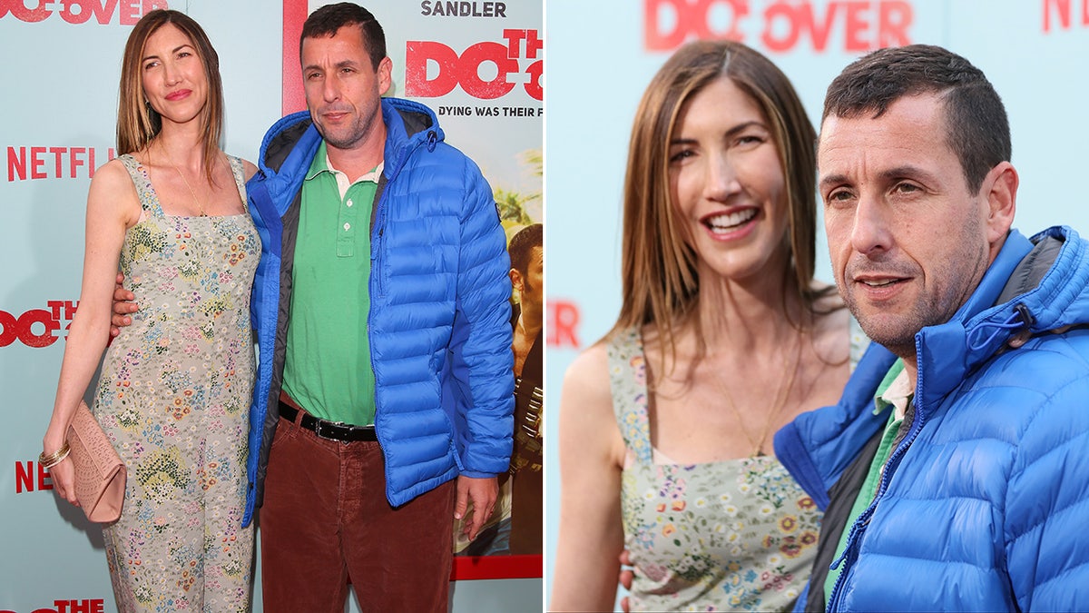 Adam Sandler and his wife Jackie at the premiere of Netflix's "The Do Over."