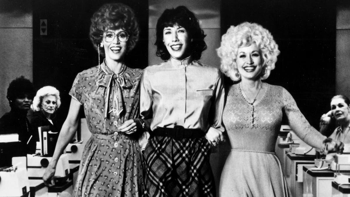 Dolly Parton, Lily Tomlin and Jane Fonda in "9 to 5."