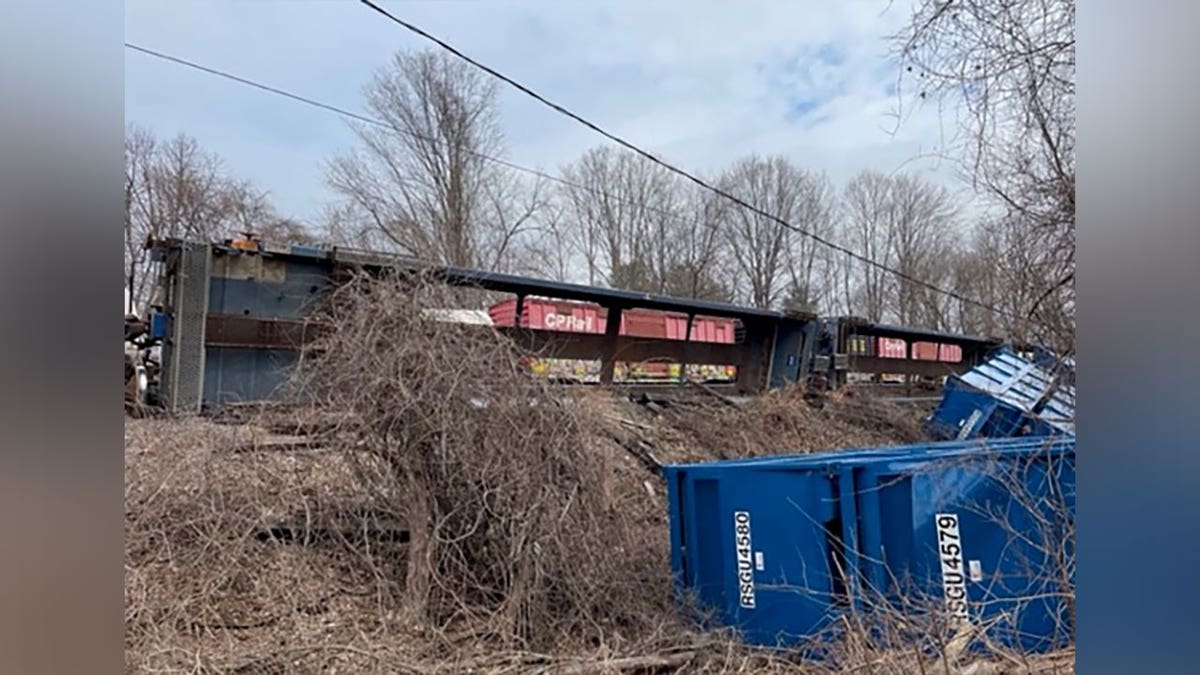 Derailed Train Cars