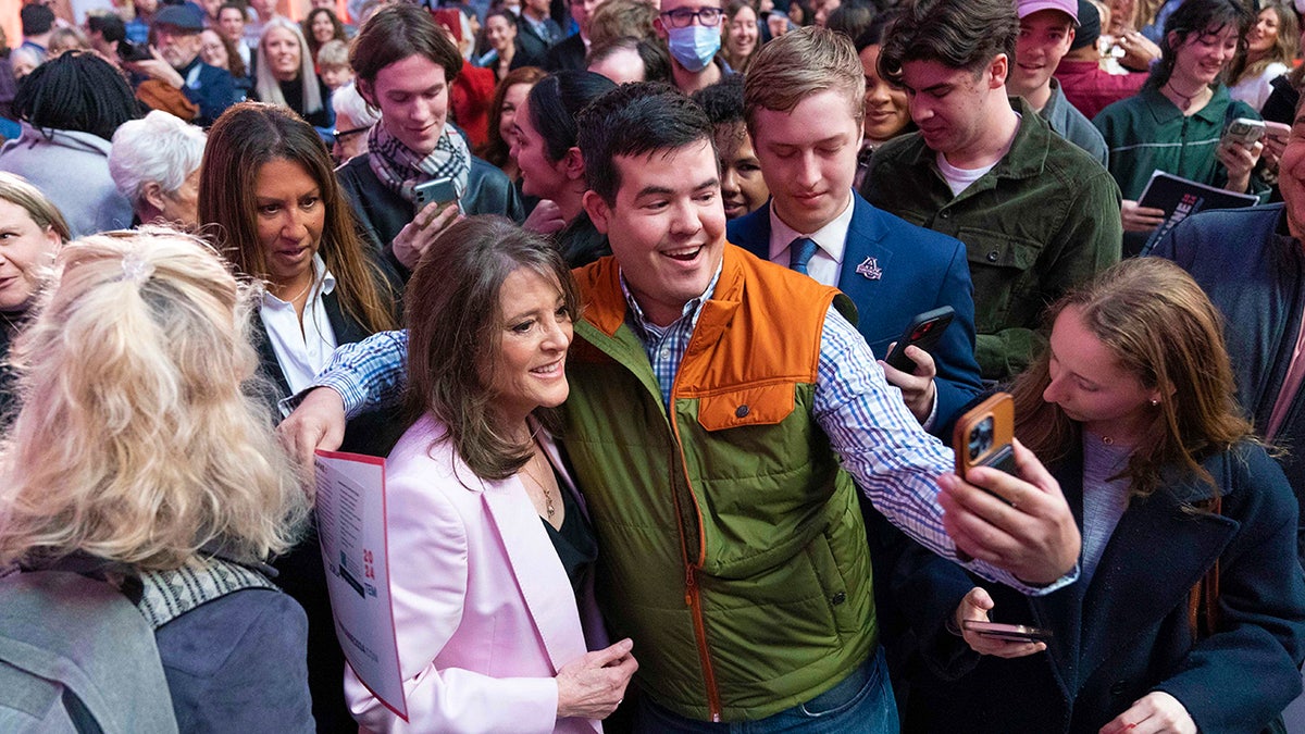 Marianne Williamson poses for photo