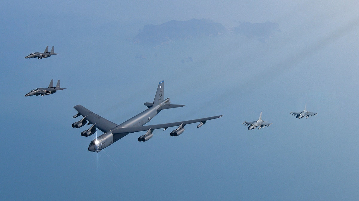 The US flies nuclear-capable bombers in a fresh show of force