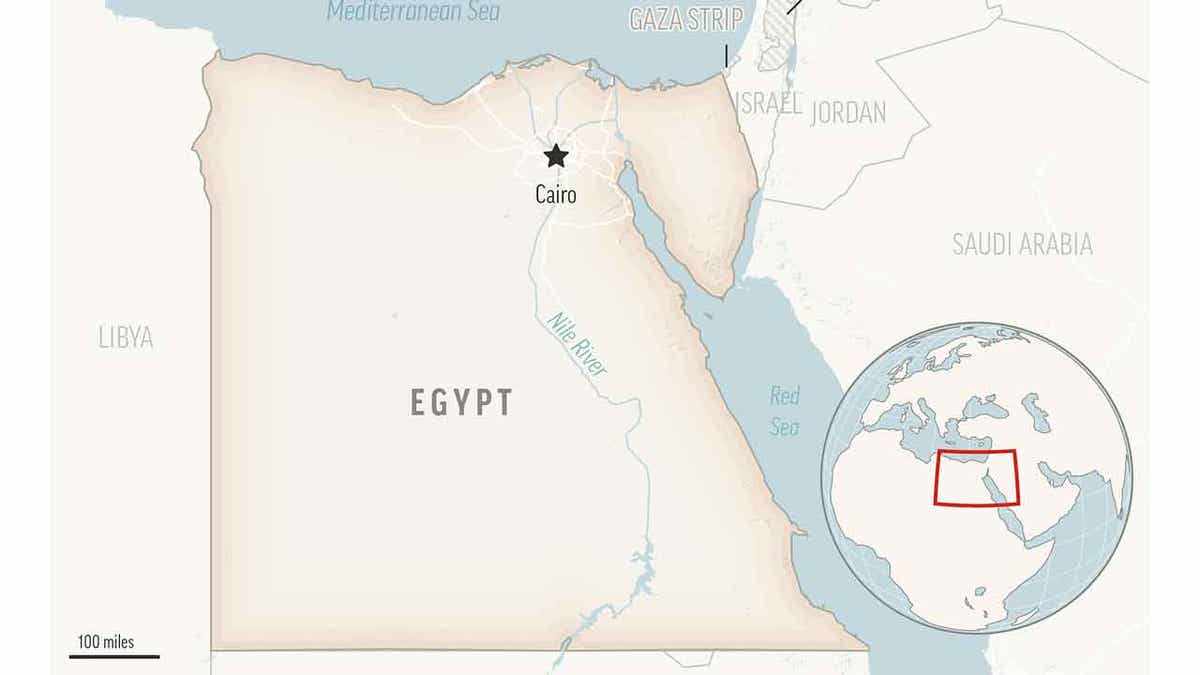 Egypt locator map