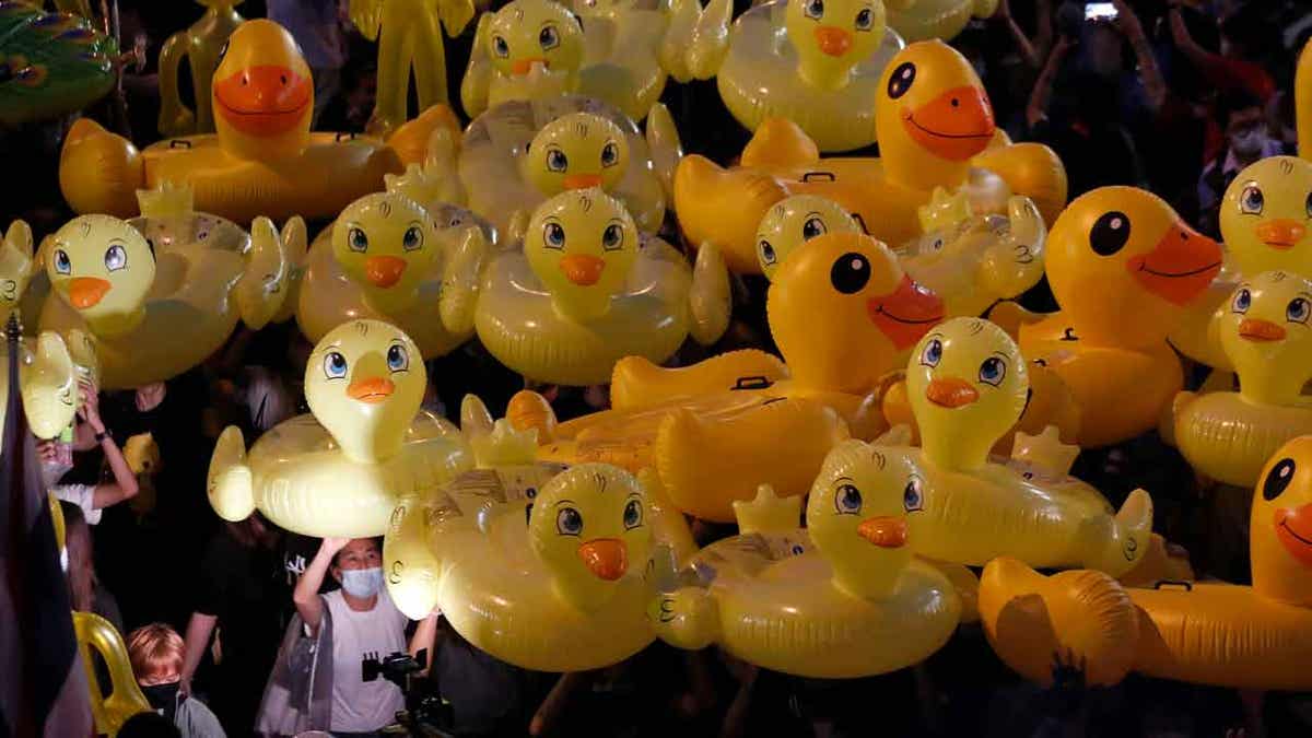  Inflatable yellow duck balloons