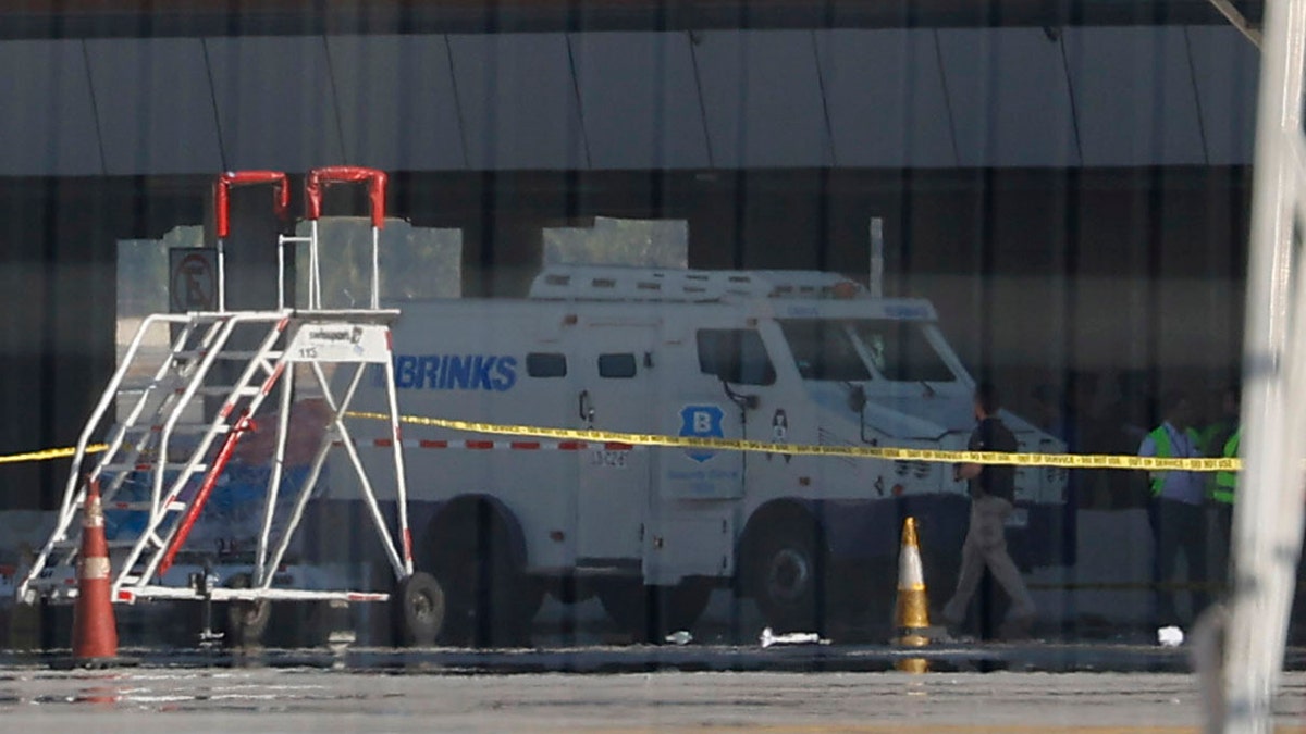 Chile airport shooting scene
