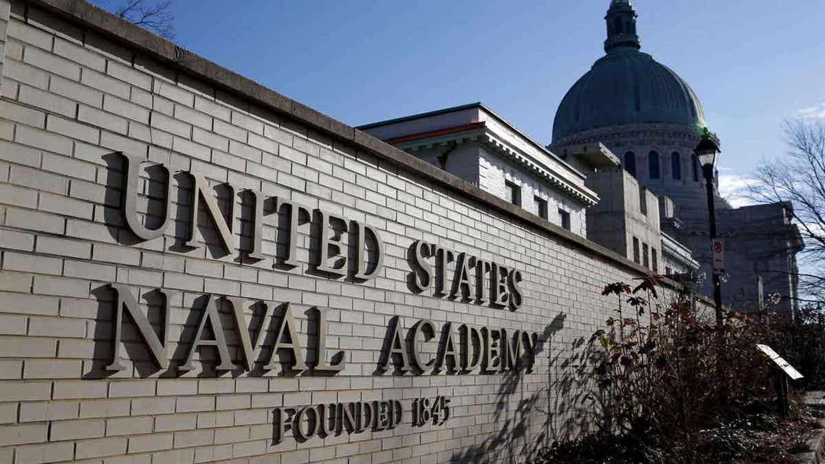 An entrance to the US Naval Academy