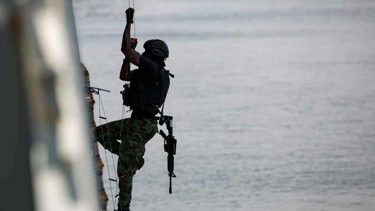 A Ghanaian soldier 