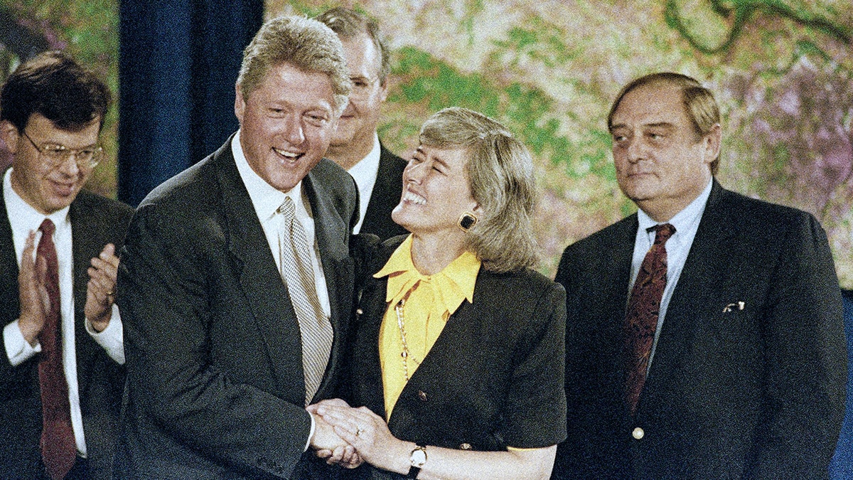 Bill Clinton and Schroeder