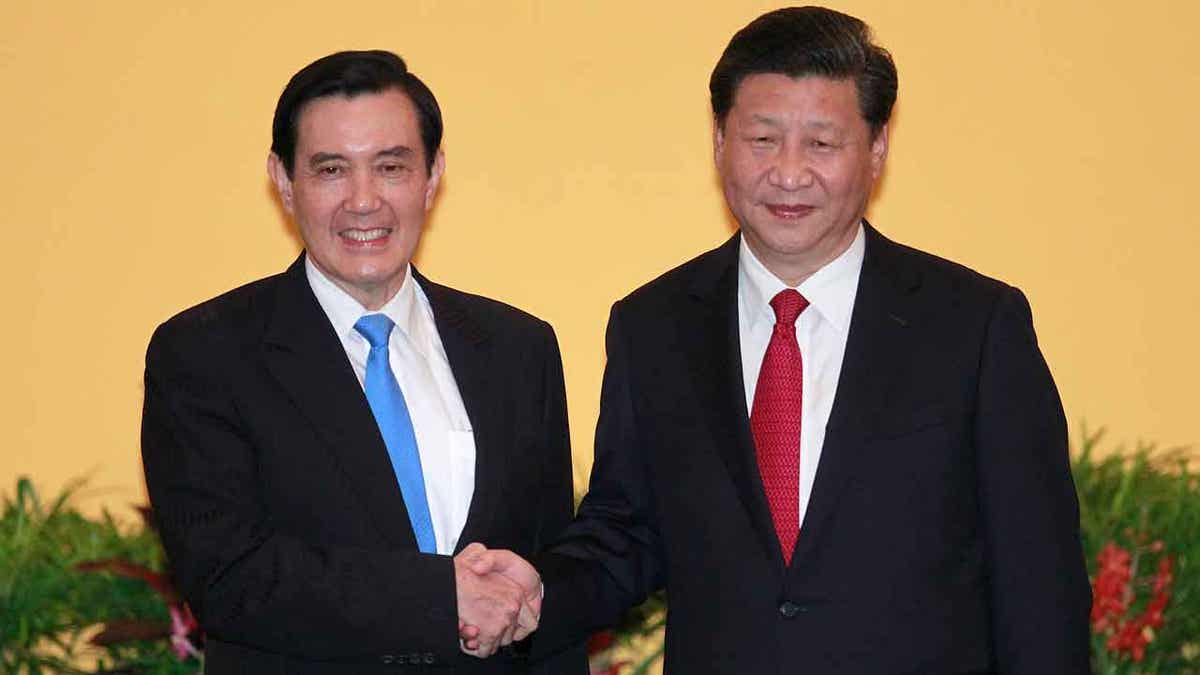 Taiwan's President Ma Ying-jeou and China's leader
