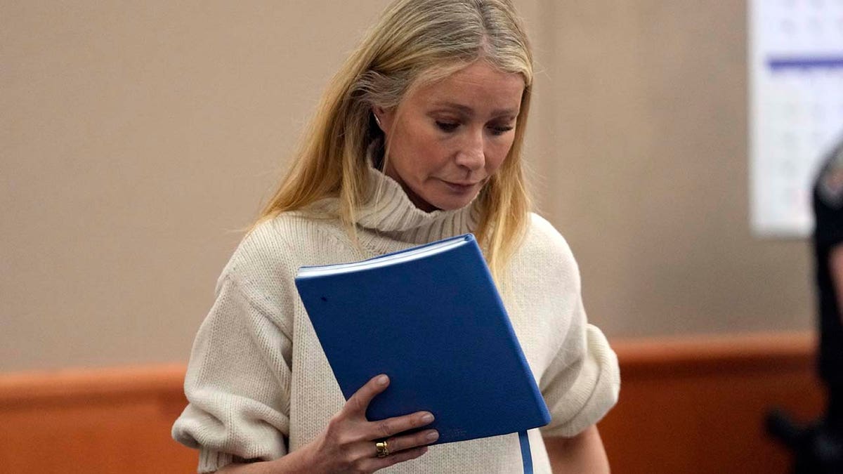 Gwyneth Paltrow exits a courtroom in Utah