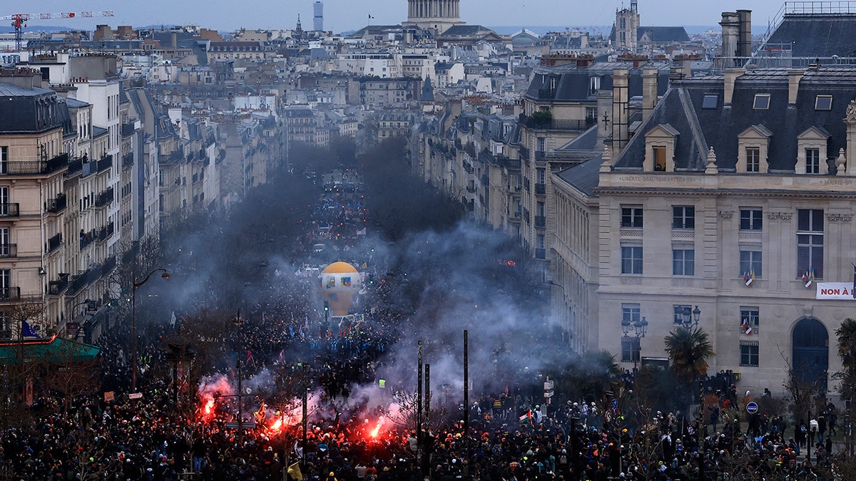 A fire in France