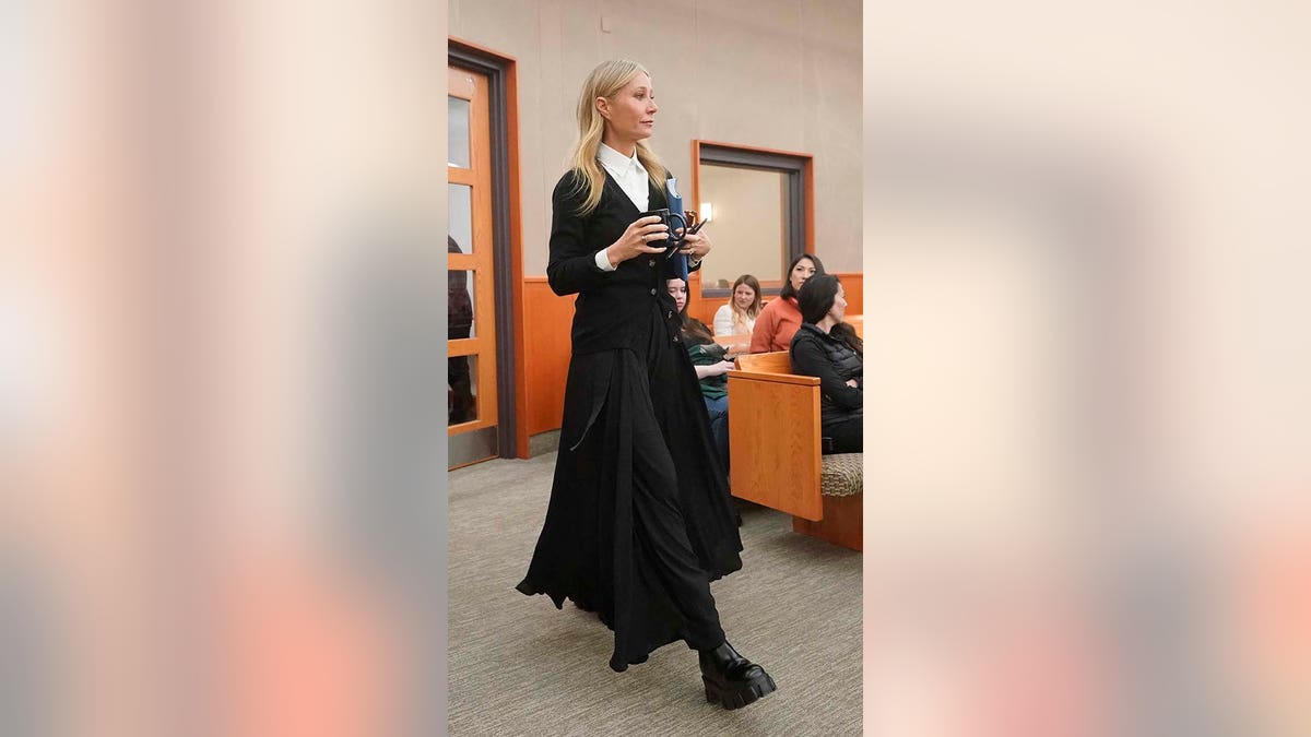 Gwyneth Paltrow enters the courtroom for her trial