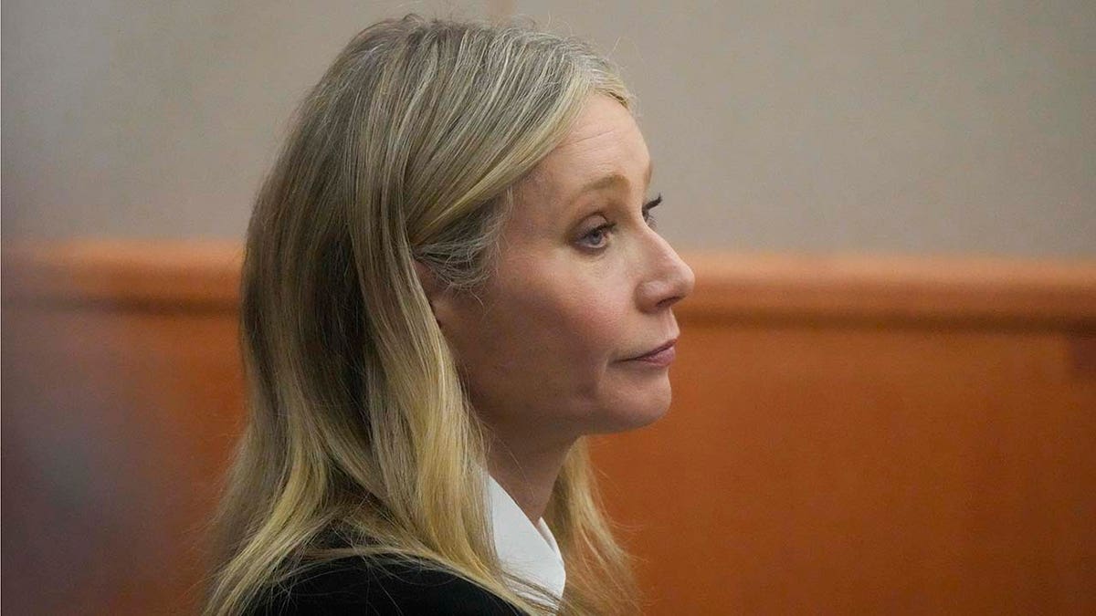 Gwyneth Paltrow sits in court.