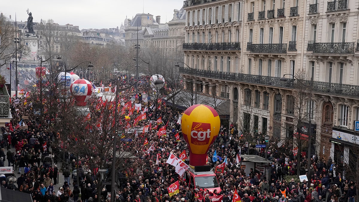 Paris flooded with protests