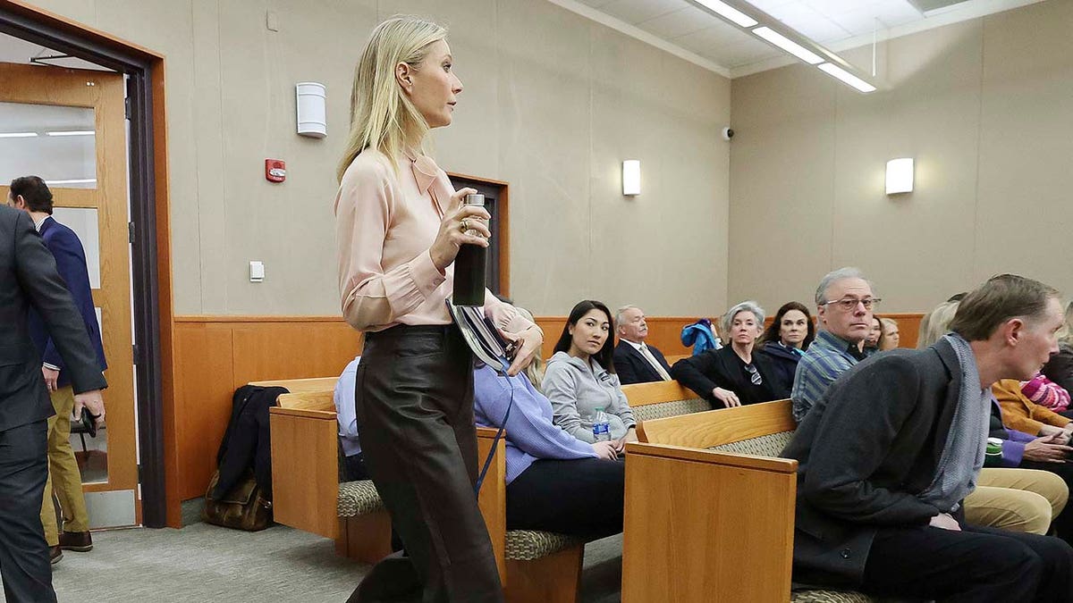 Gwyneth Paltrow enters the courtroom for her trial