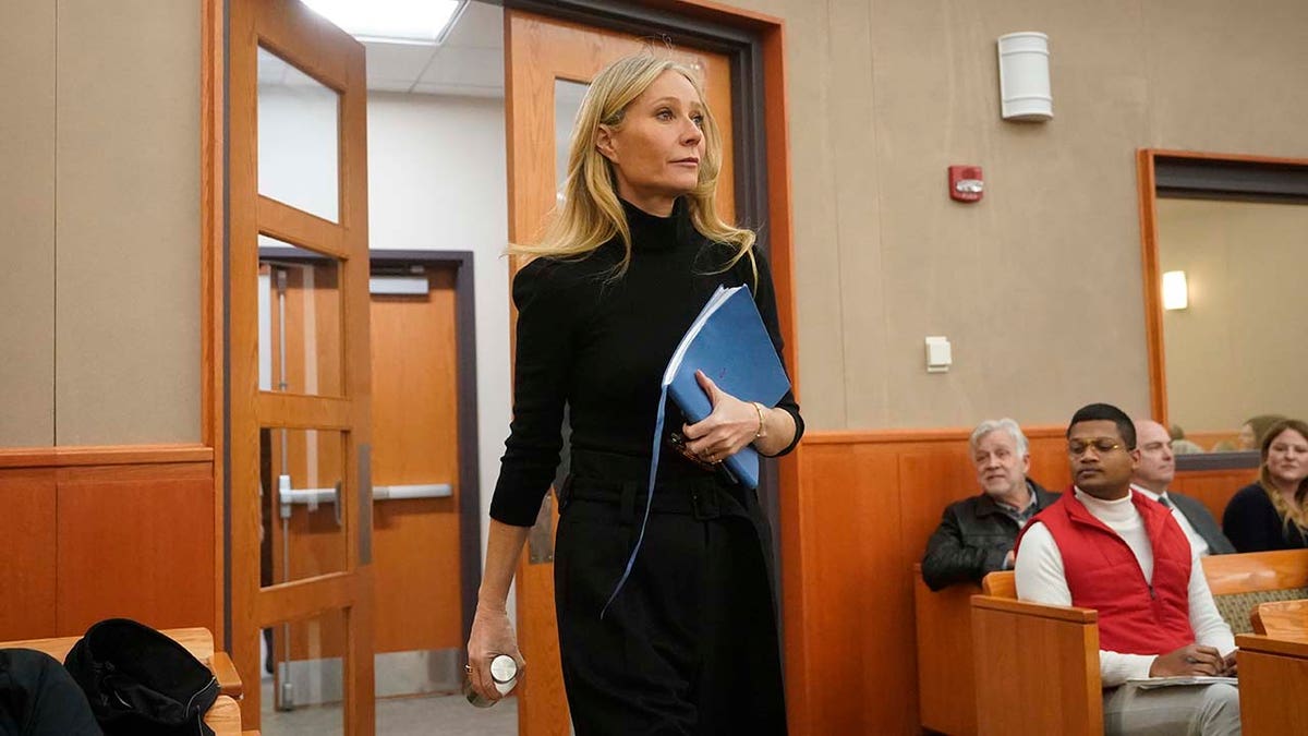 Gwyneth Paltrow enters the courtroom for her trial.