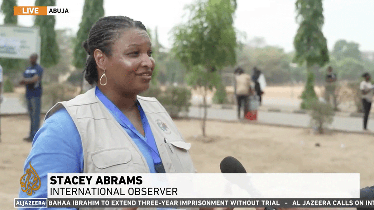 Stacy Abrams in Africa international observer
