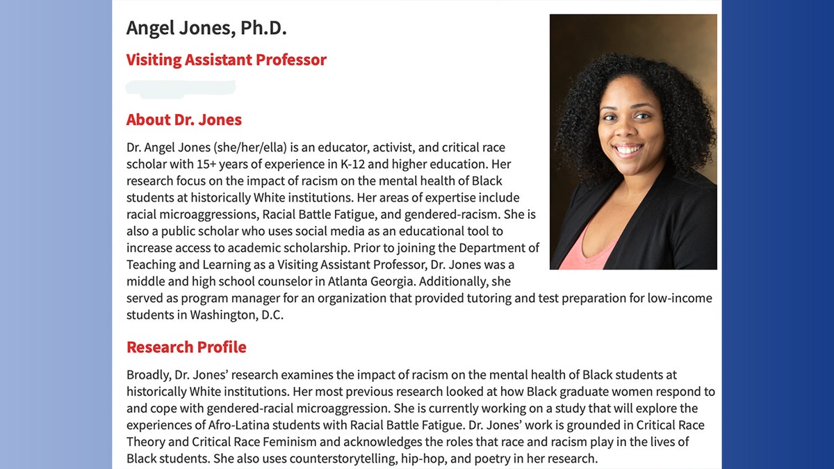 critical race theory Angel Jones professor at Southern Illinois University Edwardsville