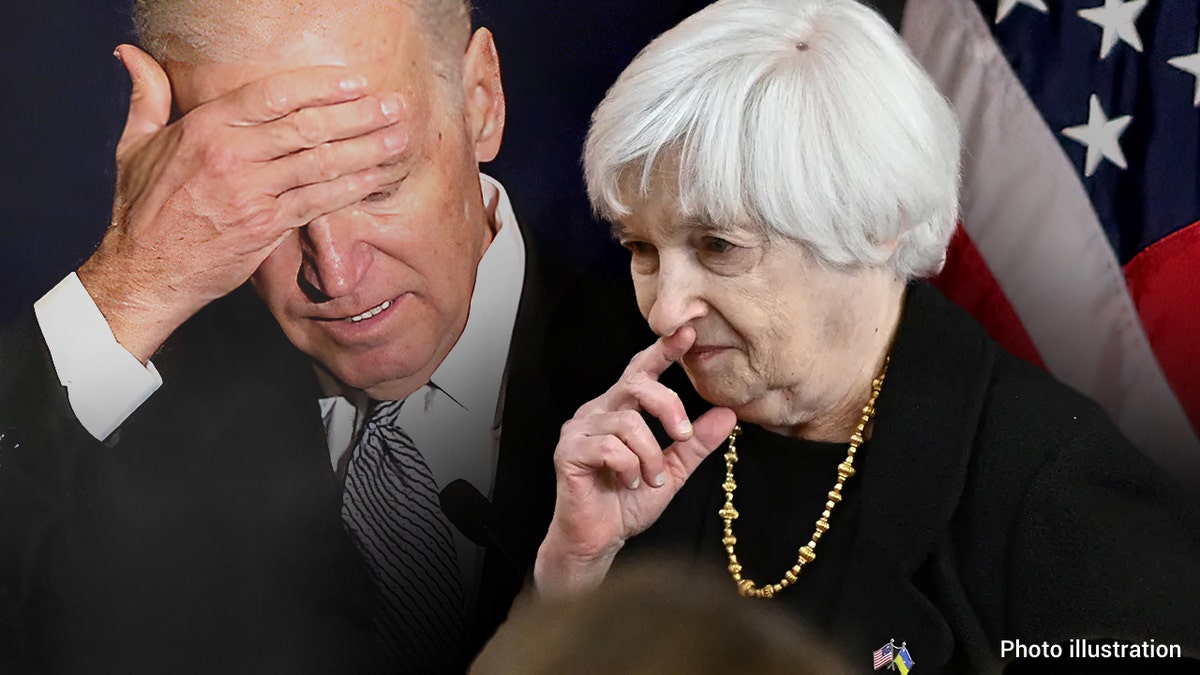 Joe Biden Janet Yellen illustration