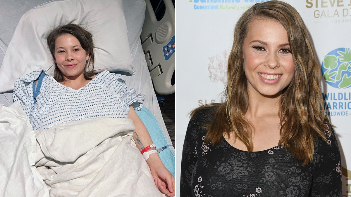 Bindi Irwin in the hospital and on the red carpet split