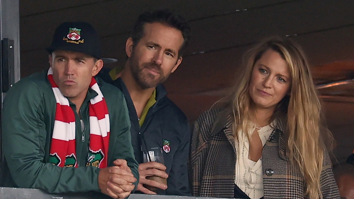 Ryan Reynolds, Blake Lively, and Kids at Wrexham FC Game