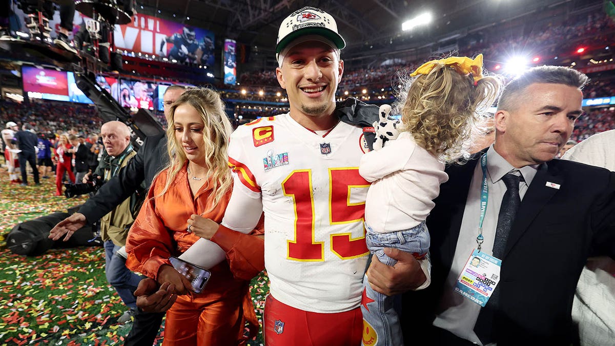 Patrick Mahomes and his family