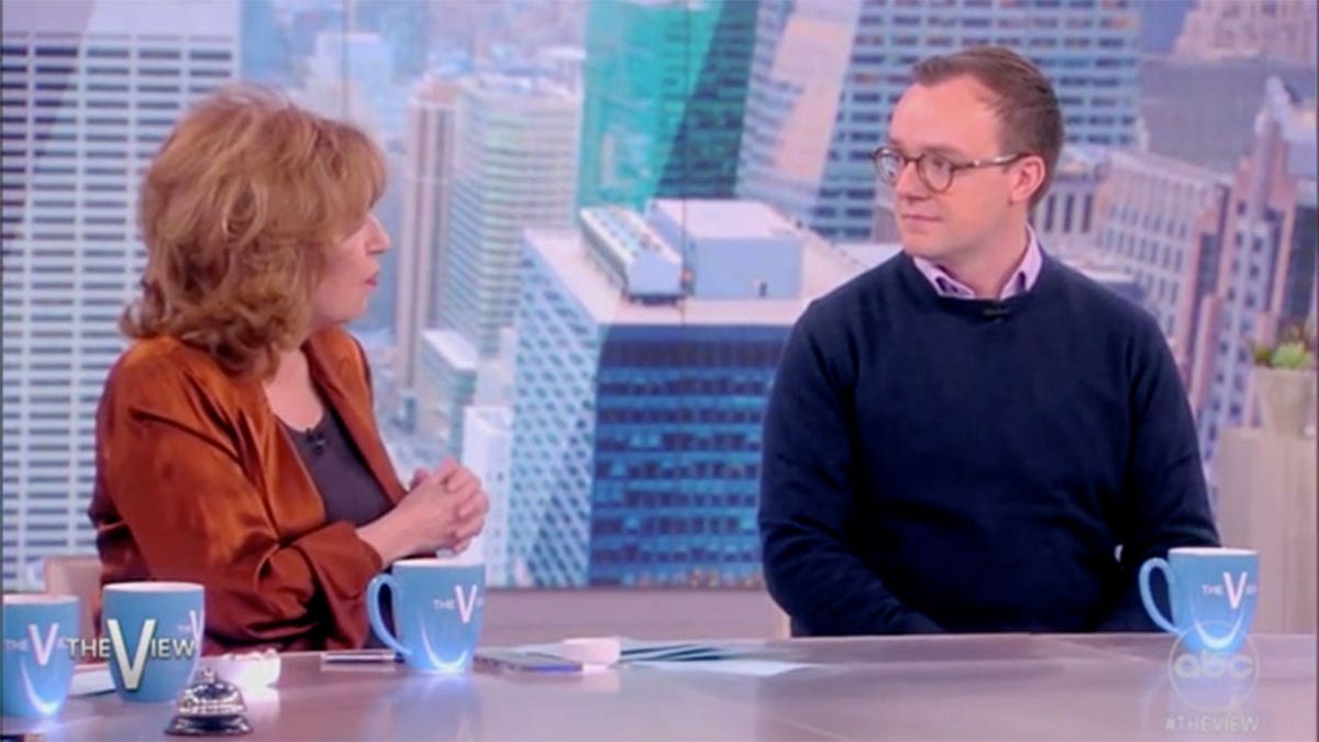 Chasten Buttigieg and Joy Behar