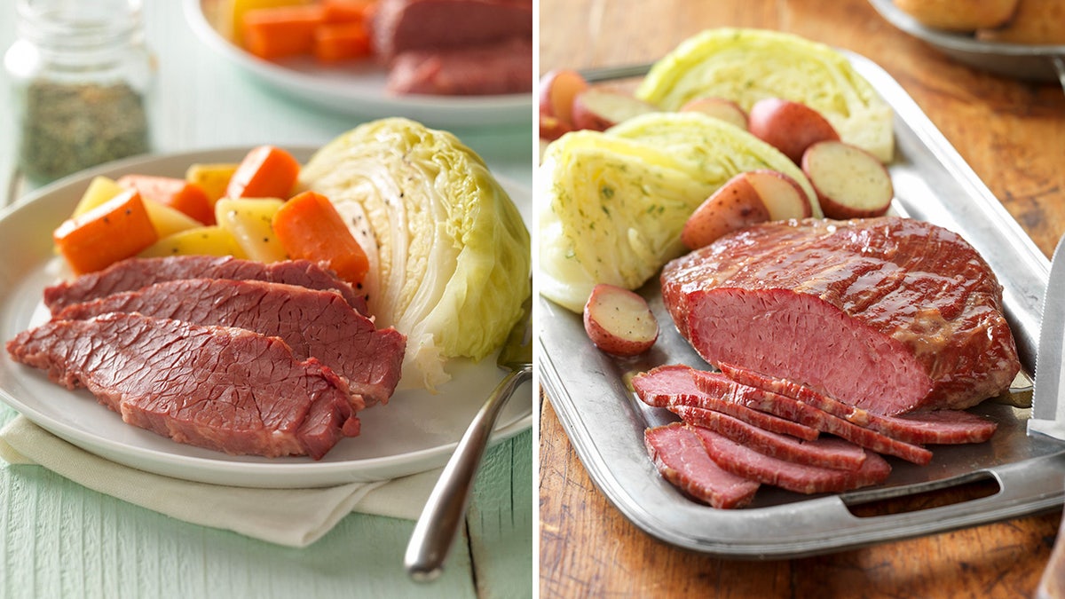 corned beef and cabbage split