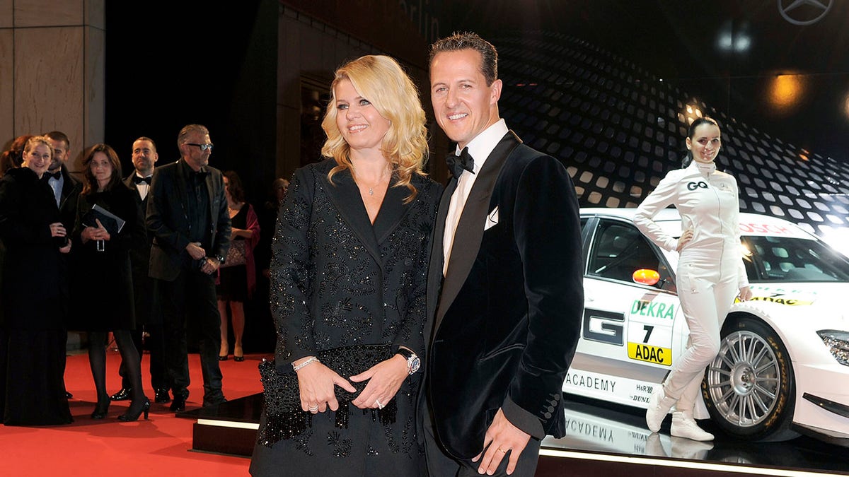 Corinna and Michael Schumacher attend an event