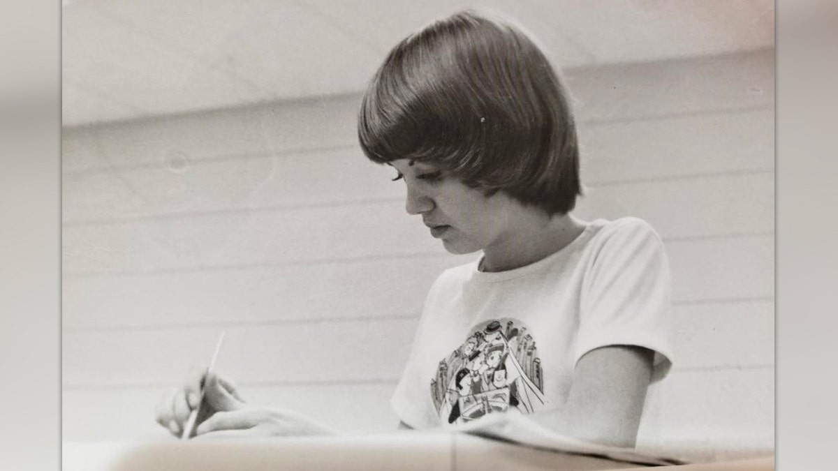 Cynthia Dawn Kinney in a black-and-white photo from 1976