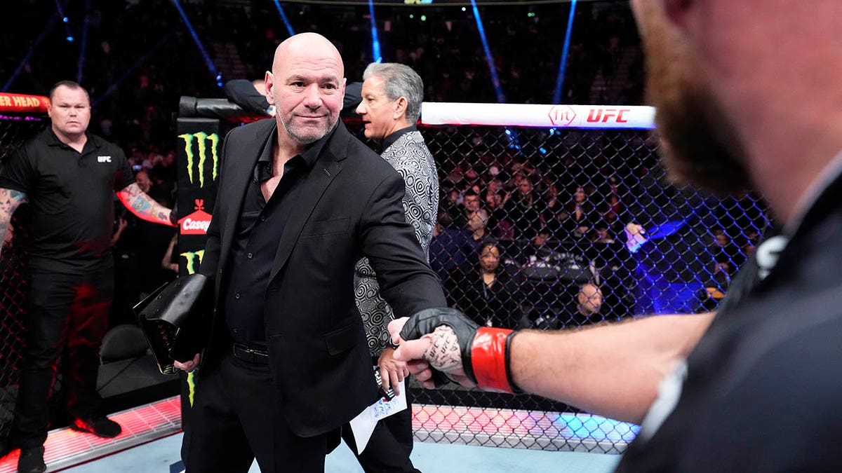 Dana White in the Octagon