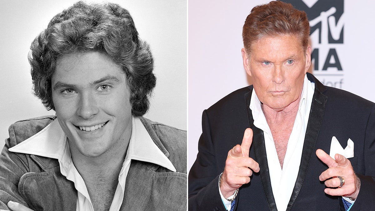 David Hasselhoff then and now