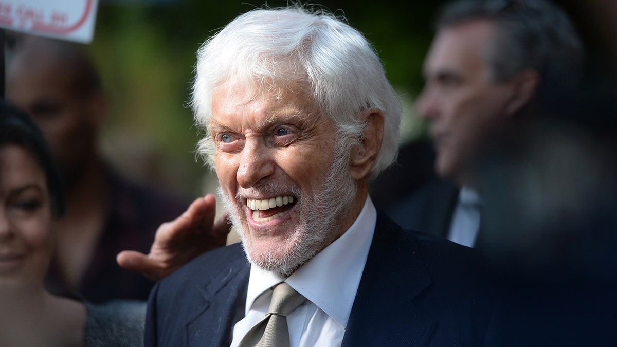 Actor Dick Van Dyke smiling