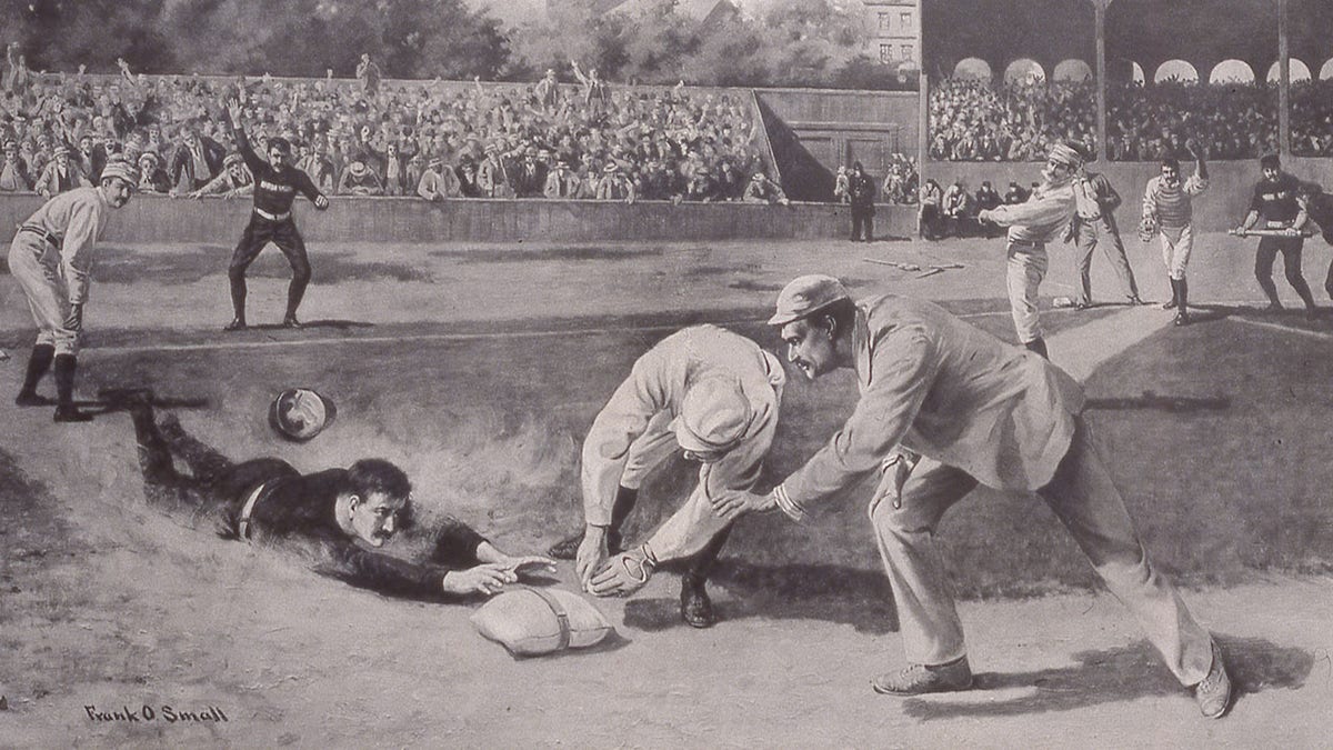 Early baseball game