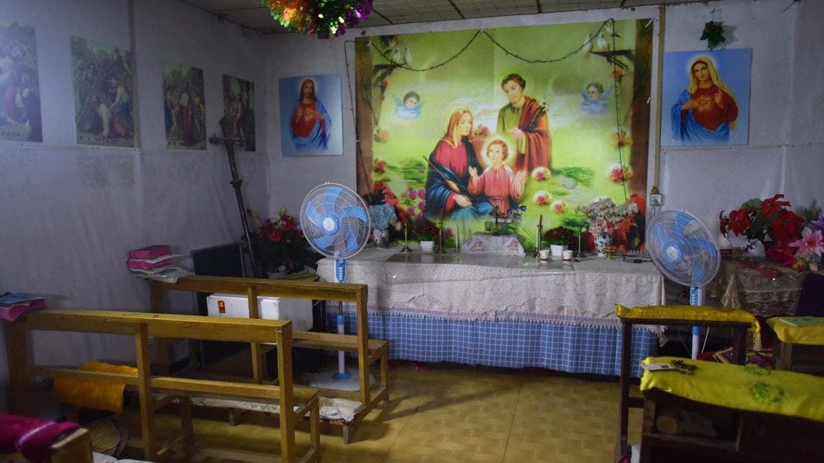 The interior of a house church is seen in Puyang, in China's central Henan province.