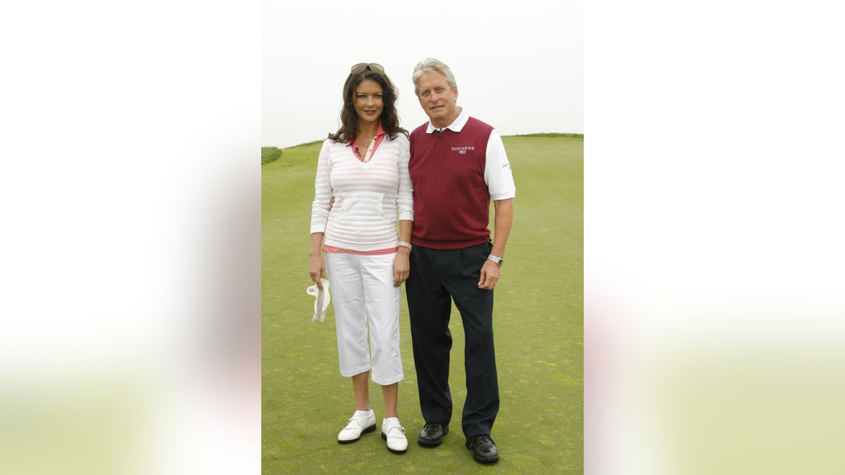 Catherine Zeta-Jones Michael Douglas golf course