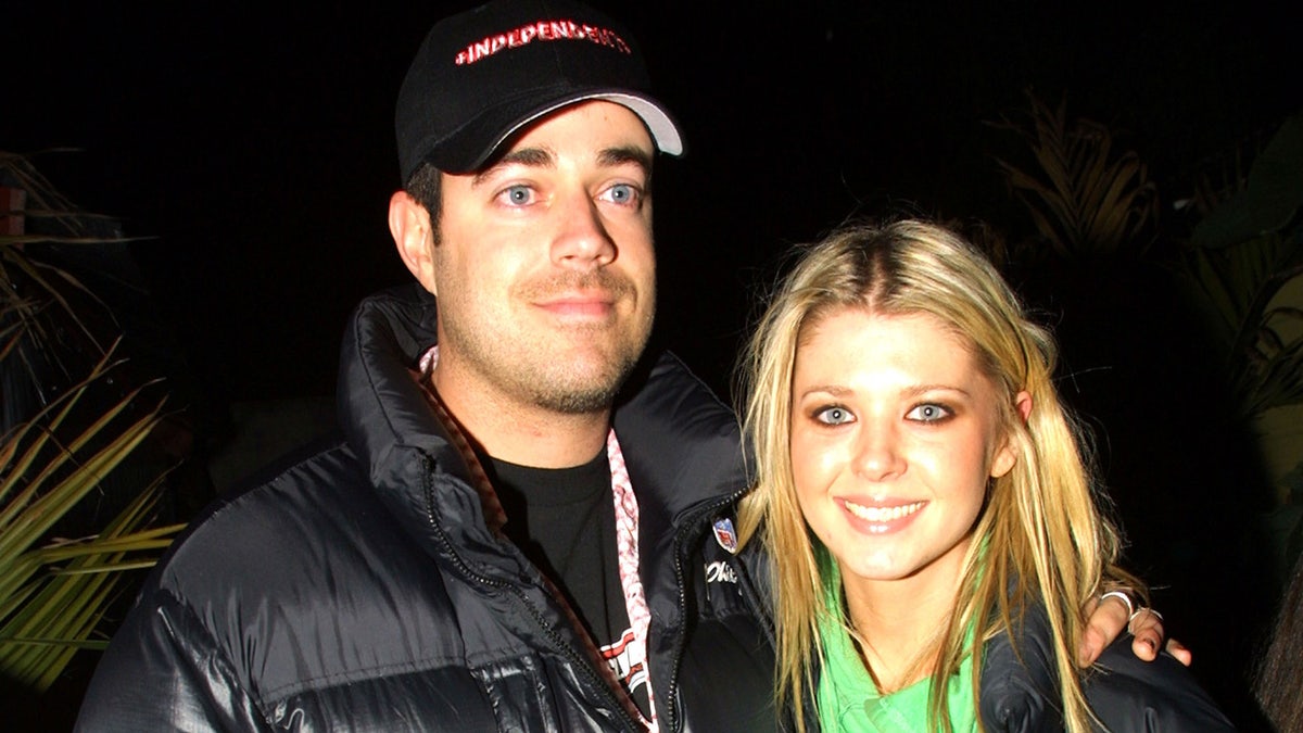 Tara Reid and Carson Daly at a Super Bowl Party in Florida