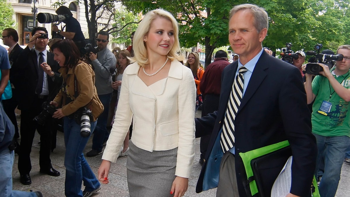 Elizabeth Smart and her father